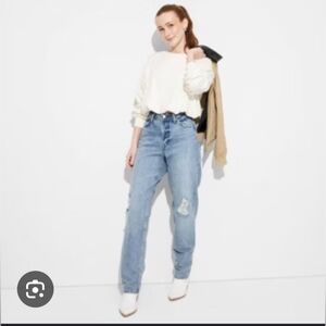 Wild Fable Womens Curvy High Rise Straight Jeans NWT